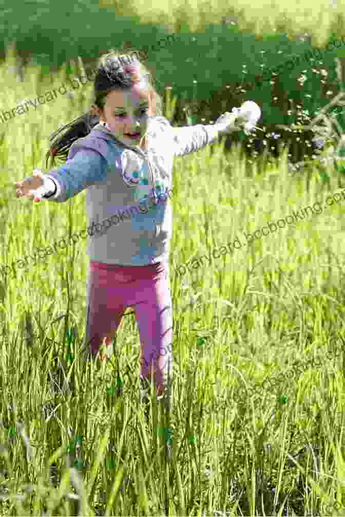 A Child Running Through A Field, Symbolizing The Journey Of Self Discovery And Transformation In The Novel Because Of The Rabbit (Scholastic Gold)