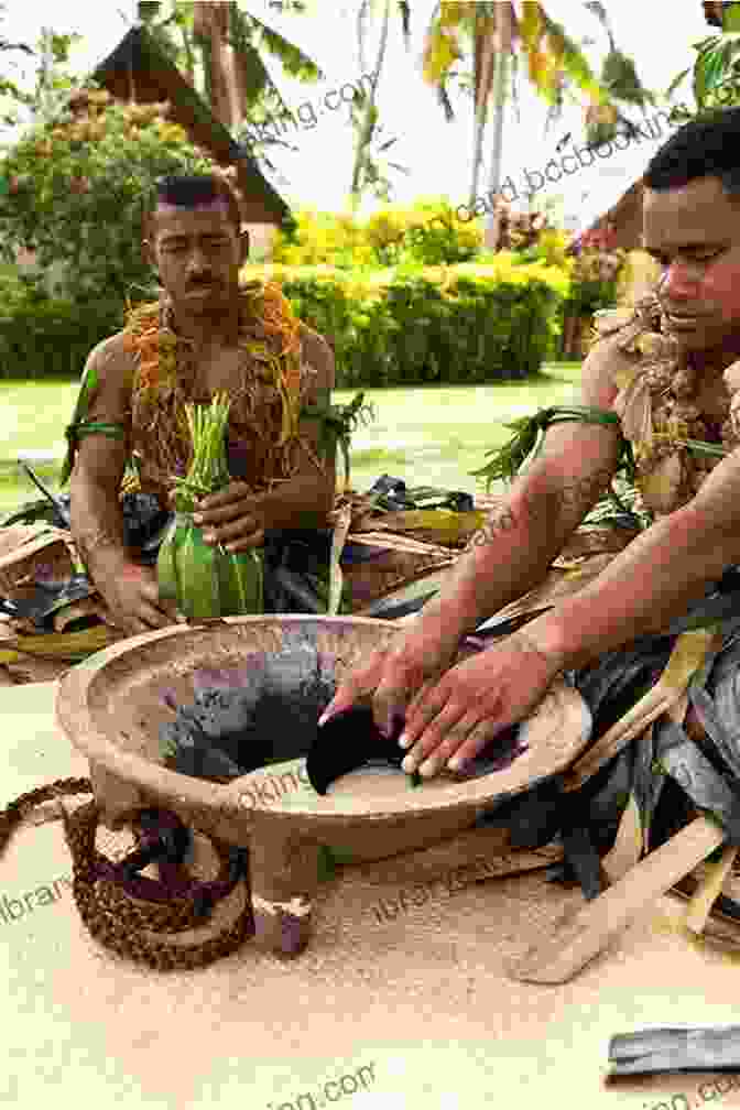 A Group Of Fijians Enjoying A Kava Ceremony, Sharing Laughter And Conversation Around A Wooden Bowl Of Kava Country Jumper In Fiji Claudia Dobson Largie
