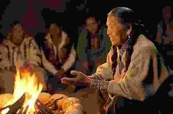 A Group Of Native Americans Gathered Around A Campfire, Sharing Stories And Legends Living Ghosts And Mischievous Monsters: Chilling American Indian Stories