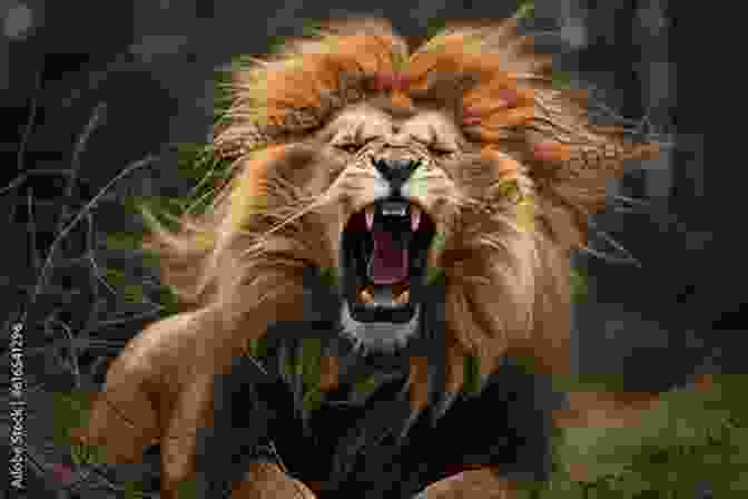 A Lion Roaring, Displaying Its Dominance Lions Of Lingmere 2 Lion Country