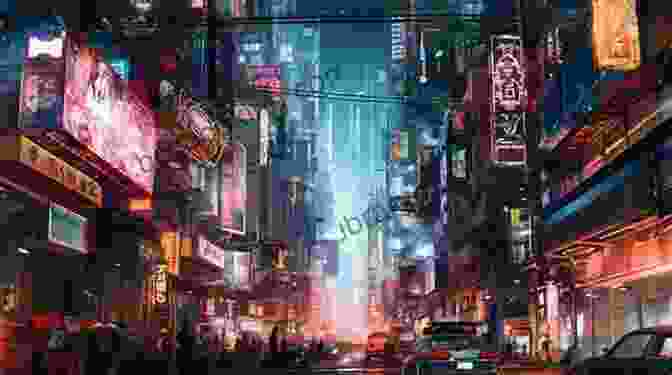 A Lone Hacker In A Cyberpunk Cityscape, Facing Off Against A Towering AI Construct. Cyberpunk City One: The Machine Killer