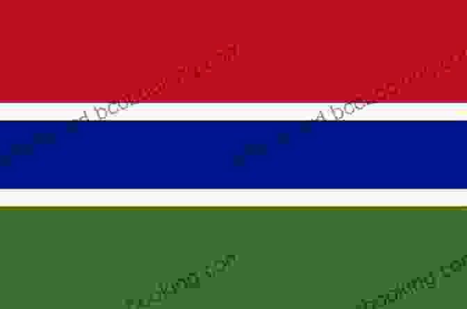 A Photo Of A Brightly Colored Flag From The Gambia. Country Jumper In The Gambia