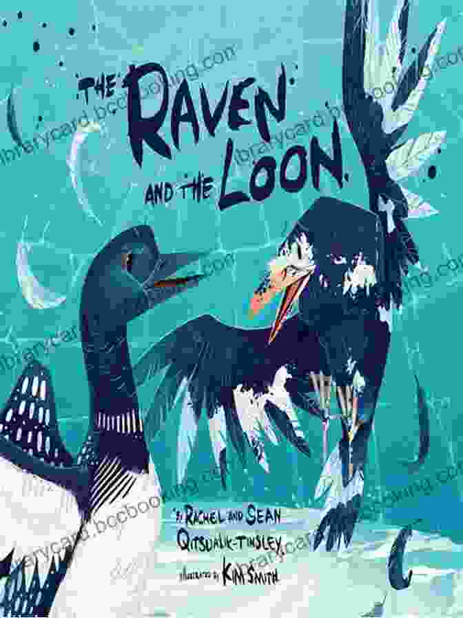 A Raven And A Loon Engaged In A Vocal Call The Raven And The Loon