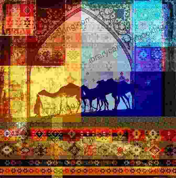 Arabian Triptych Book Cover Featuring A Vibrant Collage Of Middle Eastern Imagery Arabian Triptych Dale Walker