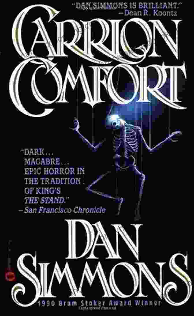 Carrion Comfort Novel Cover By Dan Simmons, Showcasing A Woman's Terrified Expression Amidst Swirling Mist And Ghostly Faces Carrion Comfort: A Novel Dan Simmons