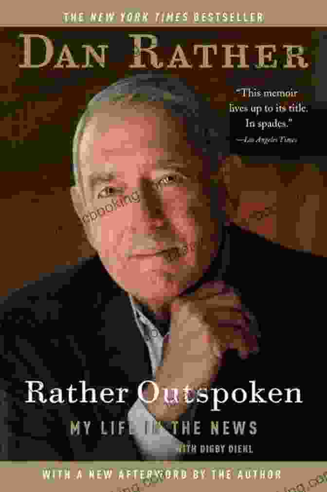 Cover Of Rather Outspoken: My Life In The News, Featuring A Portrait Of The Author Holding A Microphone. Rather Outspoken: My Life In The News
