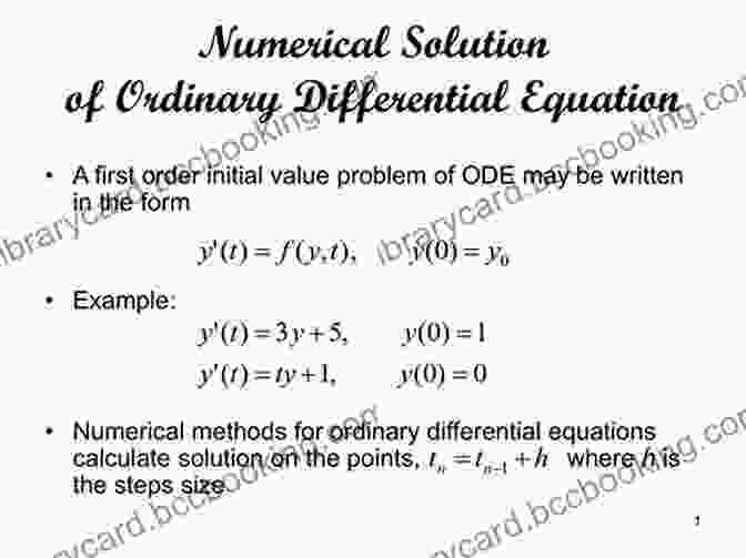 Differential Equations: Numerical Methods For Solving. Differential Equations: Numerical Methods For Solving