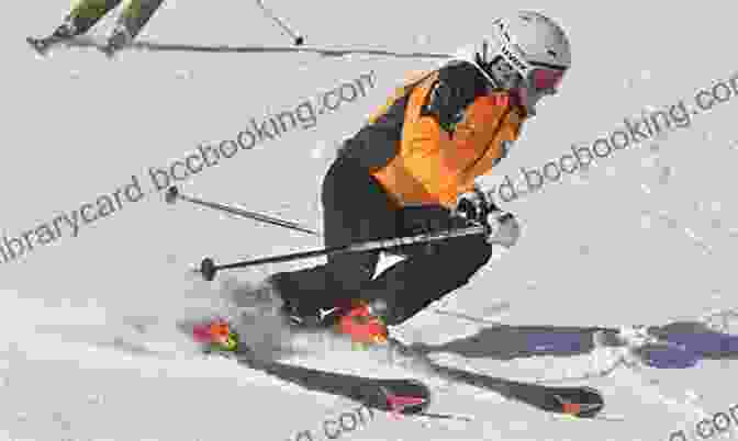 Skier Demonstrating Advanced Edge Control On A Challenging Slope SKIING FOR THE ADVANCED CARVING STEEPS MOGULS POWDER