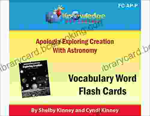 Apologia Exploring Creation With Astronomy Vocabulary Words Flash Cards