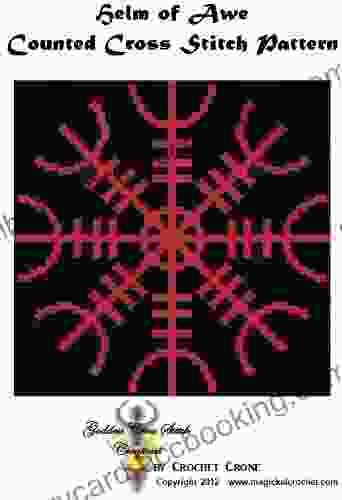 Helm Of Awe Runic Symbol Of Protection Counted Cross Stitch Pattern